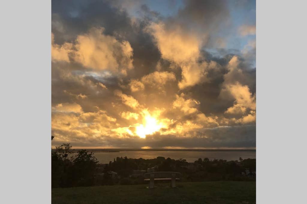 Appartement Avec Vue Panoramique Sur L'Estuaire De La Gironde Plassac  エクステリア 写真